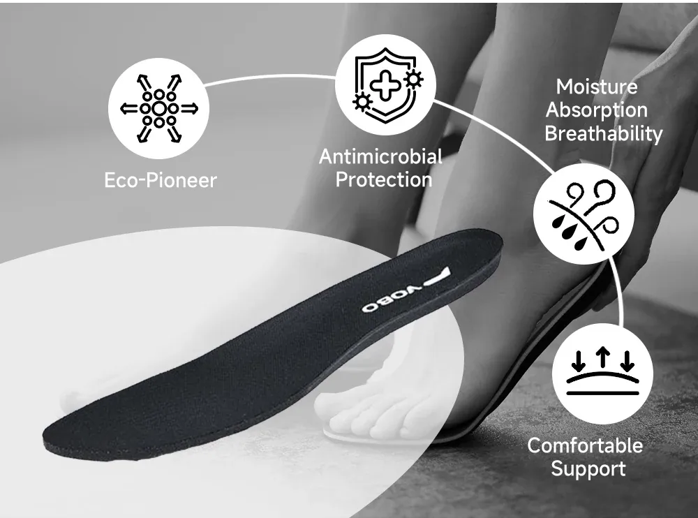 Contoured supportive Deepwater Phantom shoe insole diagram